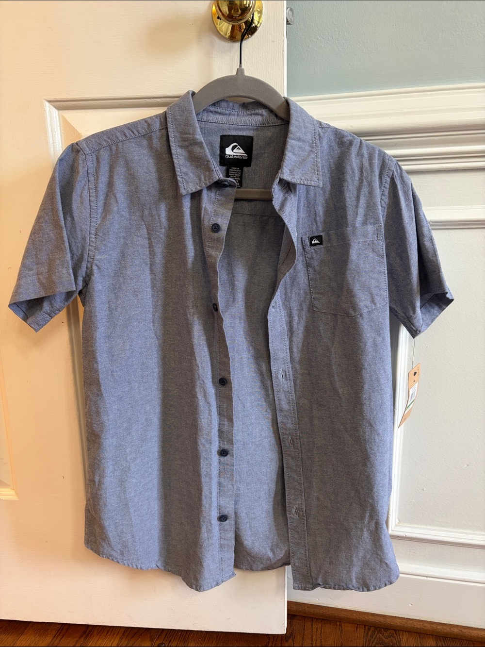 Quiksilver Boy’s Short Sleeve Button-Up Shirt